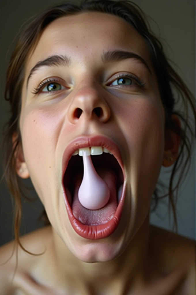 A girl taking penis in her mouth 
