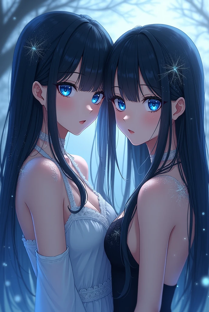 (highest quality,high resolution,(Ultra high fine mesh,4K), (ultra high resolution,8K),muste piece:1.2), (perfect anatomy,anatomically accurate), (angle from below), (soft lighting, rendering), Close ~ eyes, (two girls doing yoga), (surrounded by nature), (((Shining magic circle))), Peaceful and calm background Beautiful and detailed eyes, flowing long hair, yoga clothes, elegant pose, soft and gentle lighting, (very detailed and beautiful face), professional photography techniques, Bright colors, natural light, (very detailed and beautiful face), (large breasts:1.3), (Mysterious, Fantastic), cowboy shot, mindfulness meditation