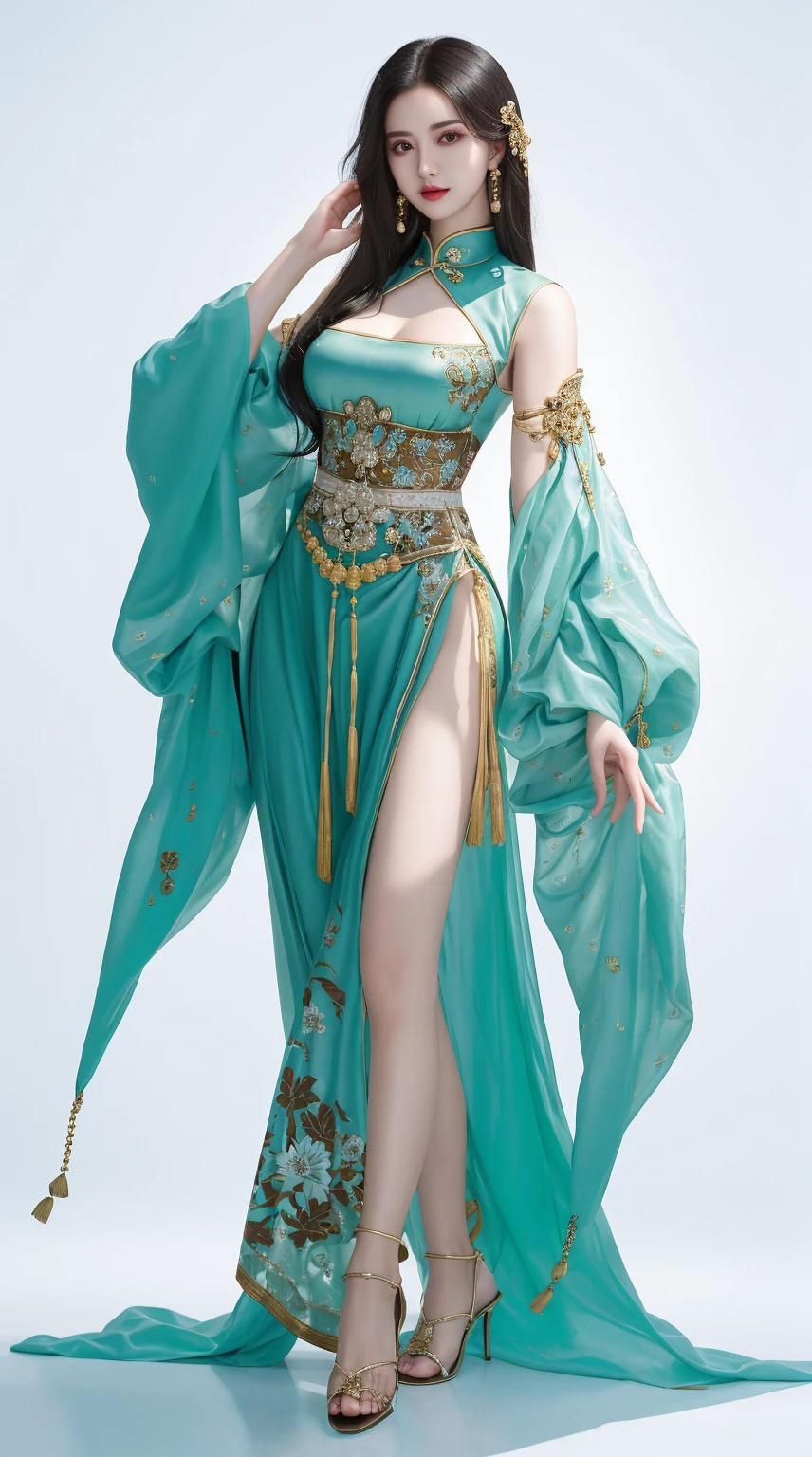 beautiful European Caucasian Girl, Beauty, sexy, bare breast, cleavage, bare legs, see-through, standing, hanfu, wet, clear, realistic, highest detail, dragon pattern, phoenix, sacred, holy, golden mountains, heavenly palace, countless palaces, clouds, golden light, golden lotus, (tianchi bath), view of pubic hair,splash, full body,art by Sakimichan,slight smile,plash,seductive pose, visible pubic hair, breasts visible,full body,Transparent clothing, slight smile,Jean-Baptiste Monge style, bright, beautiful , splash, Glittering , cute and adorable, filigree, , rim lighting, lights, extremely , magic, surreal, fantasy, digital art, , wlop, artgerm and james jean,floating antique clock, lamp ancient, splash,floating antique clock,face by tom bagshaw art station,, The perfect masterpiece,Highest quality,Perfect artwork,8K, Upper Body Lens,front portrait,Delicate face,Watching the audience, Mermaid Girl,Magical transparent eyes,white hair,Red background, Digital Art,plane illustrations,colorful illustration,minimalist style,anime cartoon style,