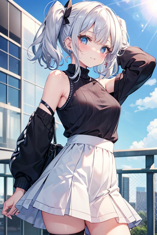 (Creator&#39;s Masterpiece: 1.4), (Ultra Absolute Resolution: 1.4), (A masterpiece from the god of art: 1.4), Highly detailed face, original character, Perfect lighting, Best Color, colorful , beautiful, The finer details, Natural volumetric lighting and great shadows, deep Depth of written boundary, (Highest quality, Amazing details: 1.4), (Complex, Detailed and realistic materials, Textures and Lights: 1.3), (Perfect Anatomy: 1.2), Ultra-detailed skin, (Best lighting by famous artists: 1.2), 8k, (Masterful instructors provide instruction on attractive poses: 1.4), (1 girl), alone, The beauty of Aphrodite reincarnated, , Long Hair, Long sleeve, tie, school uniform, Pleated skirt, Juliet Sleeve, Black Stockings, Pink Shirt, Cowboy Shot, (Skirt Lift:1.3), indoor, , (Depth of written boundary: 1.5), Tilt your head, Watch the viewer from behind, Recall, Flexible torso, look up,