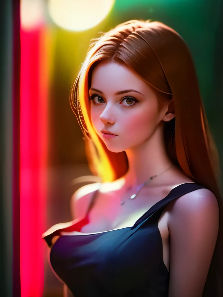 a lovely woman, sexy over exposed business attire, confident stance, wielding a laser sword, ramen advertisement "obliterate your hunger", insane over the top advertisement, 8k, photorealistic, hyperdetailed, dynamic lighting, dramatic pose, neon lights, vivid colors, glossy materials, intricate details, sharp focus, highly detailed face, beautiful detailed eyes, beautiful detailed lips, cinematic composition, compelling narrative, conceptart, digital painting
