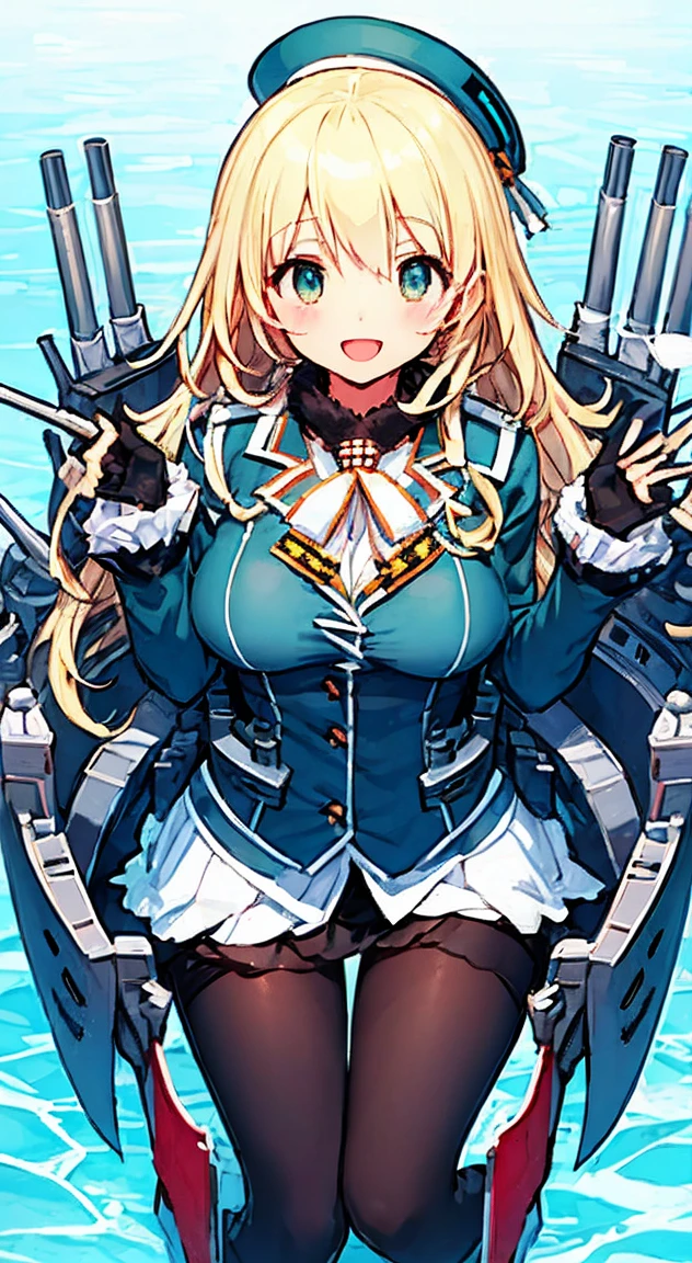 Kantai Collection,Atago,Hurrah pose,smile,