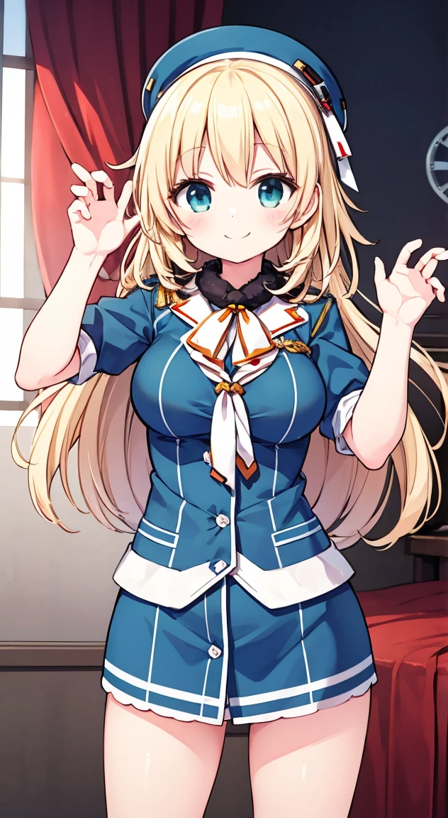 Kantai Collection,Atago,Hurrah pose,smile,