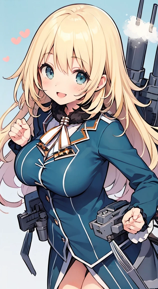 Kantai Collection,Atago,Hurrah pose,smile,