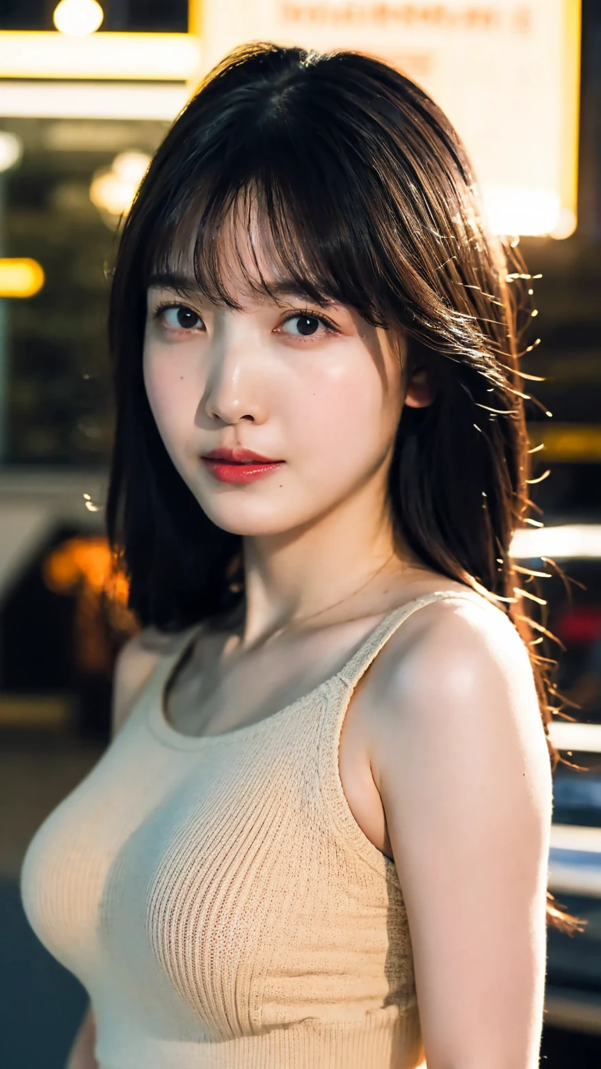1girl, 18 years old, mix4, (8k, RAW photo, best quality, masterpiece:1.2), (realistic, photorealistic:1.37), cute, night, rain, humid, professional lighting, photon mapping, radiosity, physically based rendering, ultra resolution, (big breasts:1.2)