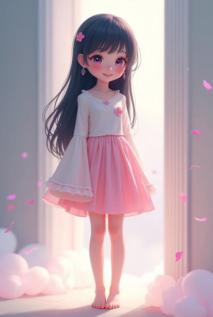 A cute little girl single