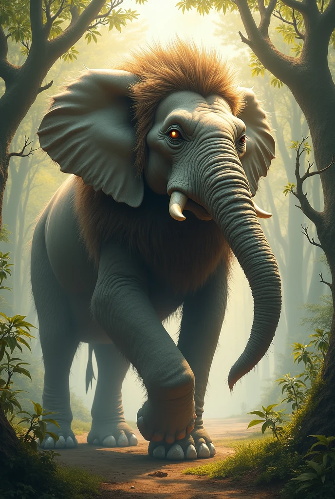 Lion mix elephant 