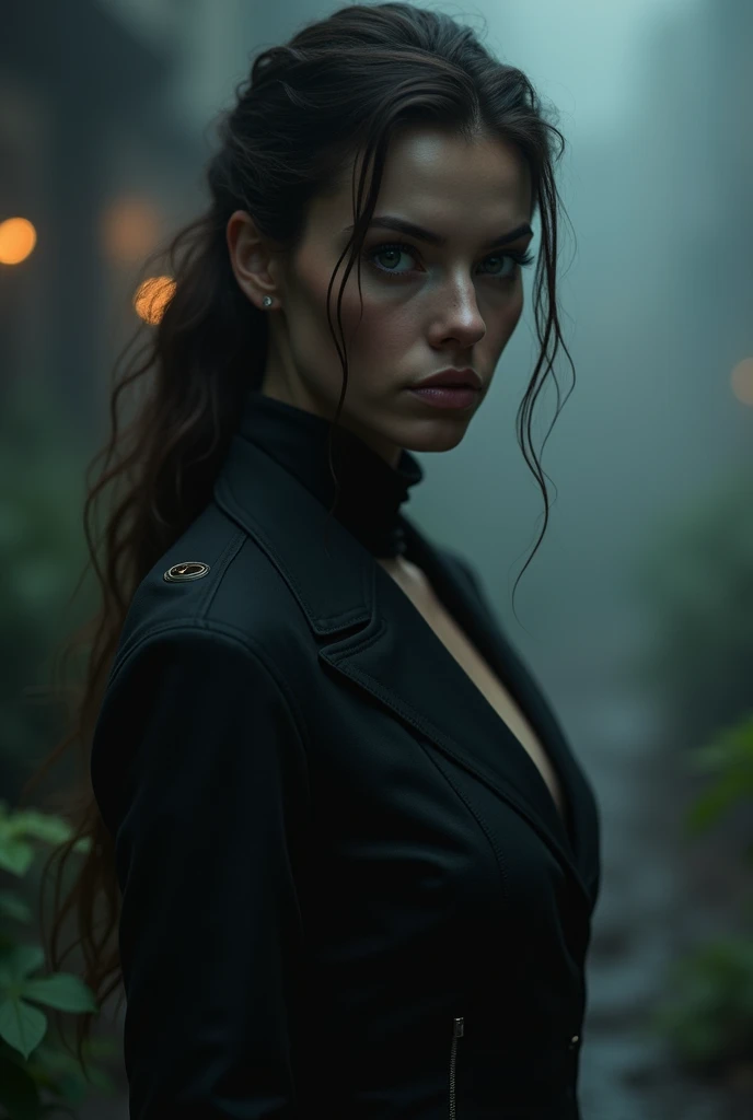 Attitude girl with aura cool hd terror background