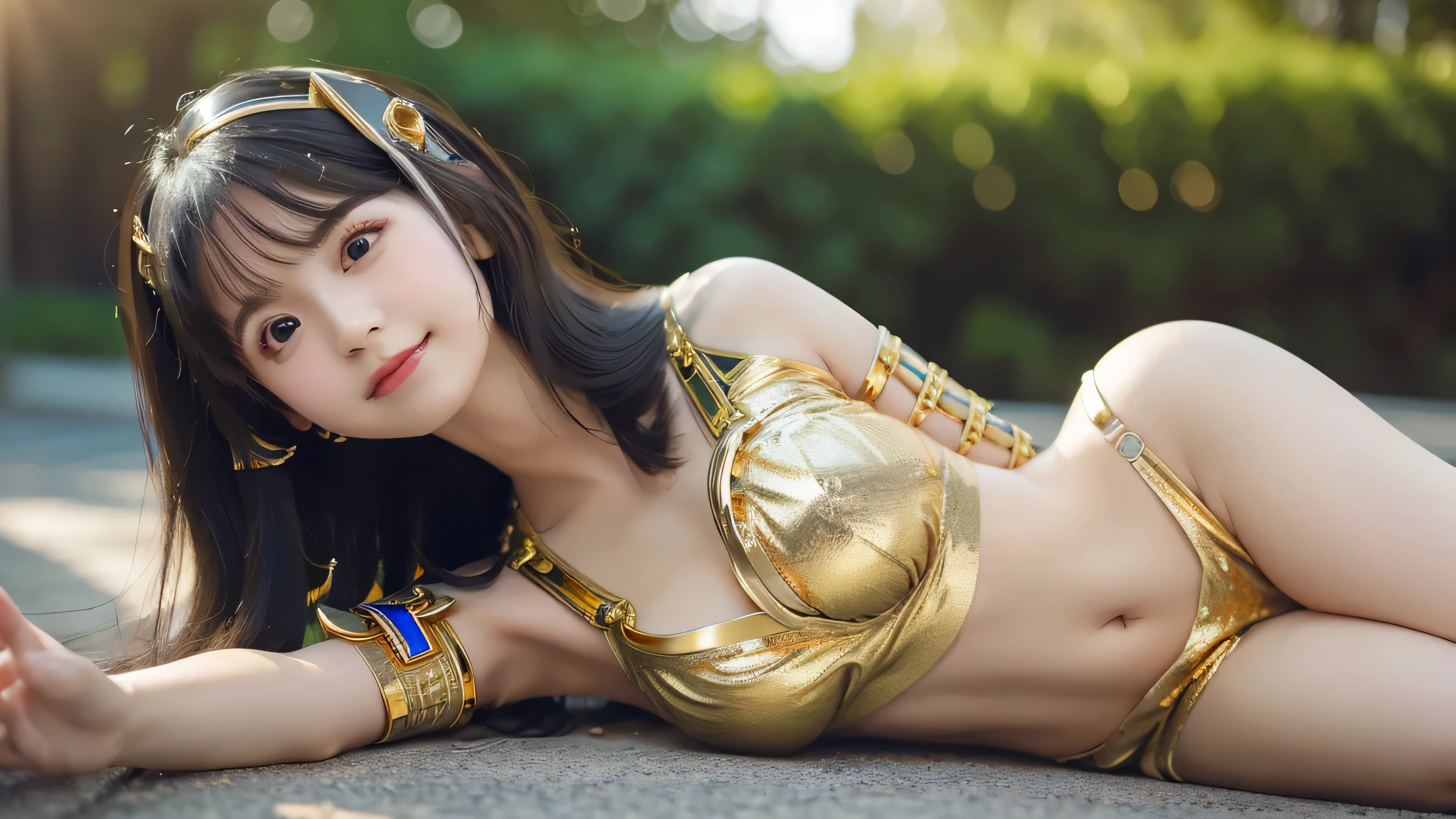 She wears a sleek, stylish bikini that perfectly complements her ethereal appearance. The bikini is designed with intricate patterns that mimic traditional Japanese motifs, such as delicate floral designs and subtle fox imagery, all highlighted with shimmering gold accents that catch the light. The bikini's fabric has a soft, flowing quality, almost as if it’s woven from the very essence of her tails.Prompt: Depict Anubis, the ancient Egyptian god of the dead, reimagined as the ultimate beautiful moe character while retaining his iconic features. Anubis’s jackal head is transformed into an adorable, stylized version with large, shining golden eyes that exude a sweet, innocent charm. Her ears are slightly oversized, adding to her cuteness, and her expression is soft and endearing. She has long, flowing black hair with a slight wave, perfectly complementing her elegant yet cute appearance. "Depict the character in various dynamic poses: standing confidently with one hand on the hip, holding an accessory such as a staff or weapon, mid-motion as if casting a spell with flowing garments, kneeling gracefully in a focused stance, or seated elegantly on a throne with a relaxed yet regal posture. These variations showcase the character's versatility, p
Her outfit is a playful fusion of traditional Egyptian attire and modern moe fashion. She wears a short, gold-trimmed dress with hieroglyphic patterns, paired with thigh-high stockings and cute, gold-accented sandals. A small Ankh charm dangles from a ribbon tied around her neck, adding a touch of her divine origins. Her posture is shy yet inviting, with a slight blush on her cheeks as she holds a mini staff with an oversized, cartoonish Ankh at the top.
The background is a bright and cheerful setting, perhaps a sunlit ancient Egyptian courtyard filled with flowers, blending the timeless elegance of Anubis with the irresistible charm of a modern moe character, creating a figure that is both captivating and irresistibly cute.