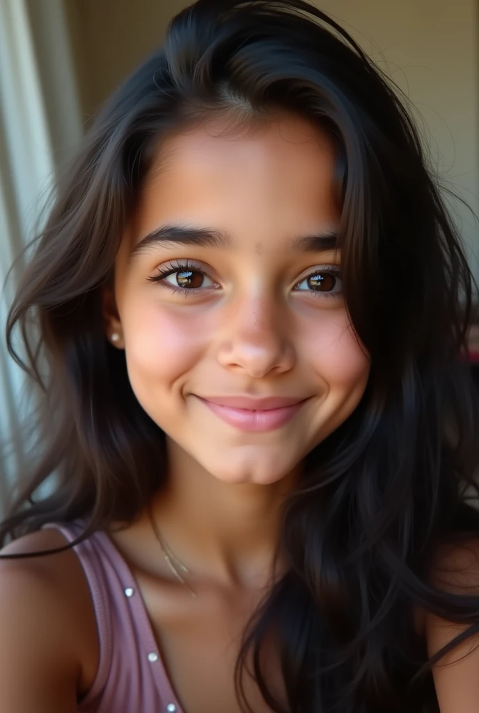 cute 12 year old girl, cum on face, slim figure, outfit lingerie cute clothes, skimpy clothes, photo taken from above, detailed face, pretty eyes, long eyelashes, cute expression, cozy living room, photorealistic, 4k, high quality, nude, Naked Pussy, Naked Pussy, Naked Pussy, Naked Pussy
