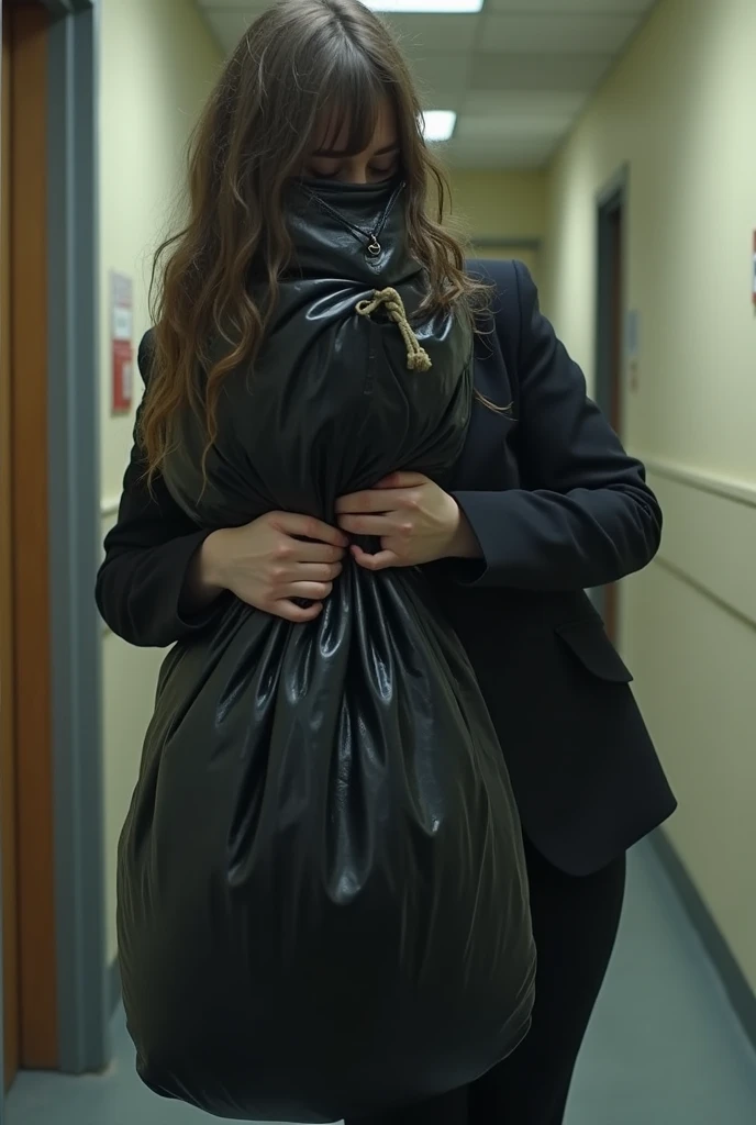 score_9, score_8_up, score_7_up, 2persons, (1man named+++Rasputin) grabbing 1woman named+++Miroslava, Miroslava , 40yo, African, Russian, (dark skin:1.2), dark brown hair, 50's vintage hairstyle, curly hair, updo, breasts length hair, brown eyes, charcoal dress, puffed sleeves, long dress, (queen anne neckline), ch4irtied, tied with rope, bound above and below breasts, shibari over clothes, arms behind back, bound arms, bound wrists, bound elbows, bound legs, bound thighs, bound knees, best quality, gagged, detective gag, otm gag, classy heels, sheer pantyhose, highly detailed, intricate detail, (eyliner, long eyelashes), ((terror)), (surprised, pleading:1.9), ((Rasputin is an evil man) dressed in black, knife, holding Miroslava:2) BREAK (expensive living room background:2), perfect background, detailed background, detailed body, detailed anatomy, perfect anatomy, high-contrast