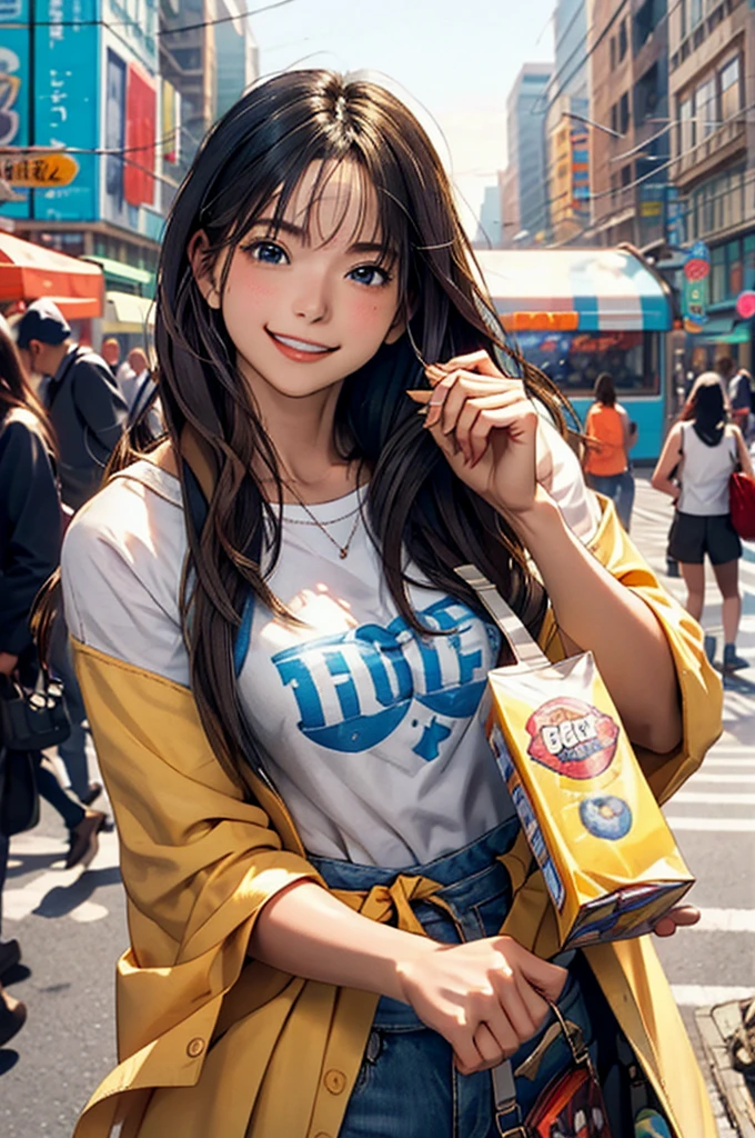 (best quality,masterpiece:1.2),1girl,high detailed face,col,night,many stars on sky,face focus,cowboy shot,looking at viewer,BREAK,
<lora:kohaku_v01-000006:1.2>,((broun eyes)), miniskirt,bangs,ponytail,
something kawaii around her,yellow knit brouse,themepark,ferris wheel,see a roller coaster behind,city lights,