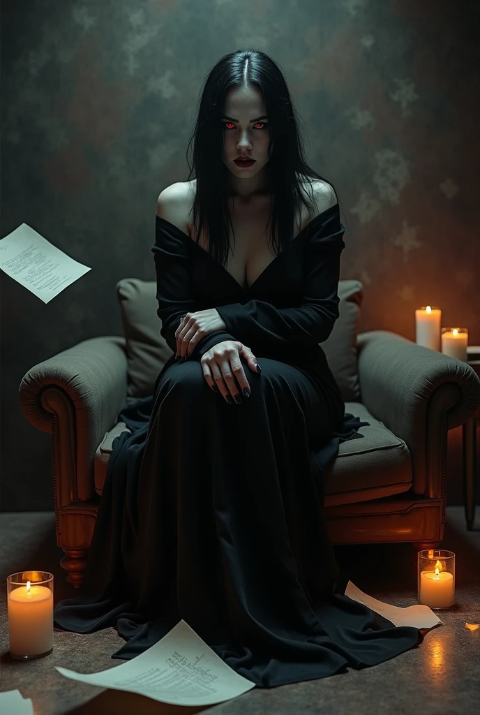 (A ( evil girl , sit in the chair, Magical spiral eyes , fighting two sexy beautiful girls they are wearing legging, they got Hypnotized when they see into his eyes ,thees eyes also start glowing like the evil girls and knees on the floor and kiss her feet and worship, two beautiful girls become he pet and kiss on the lips and obeying to evil girl
( Then girls sit on lap there head is down tilted forward)

(realistic)

