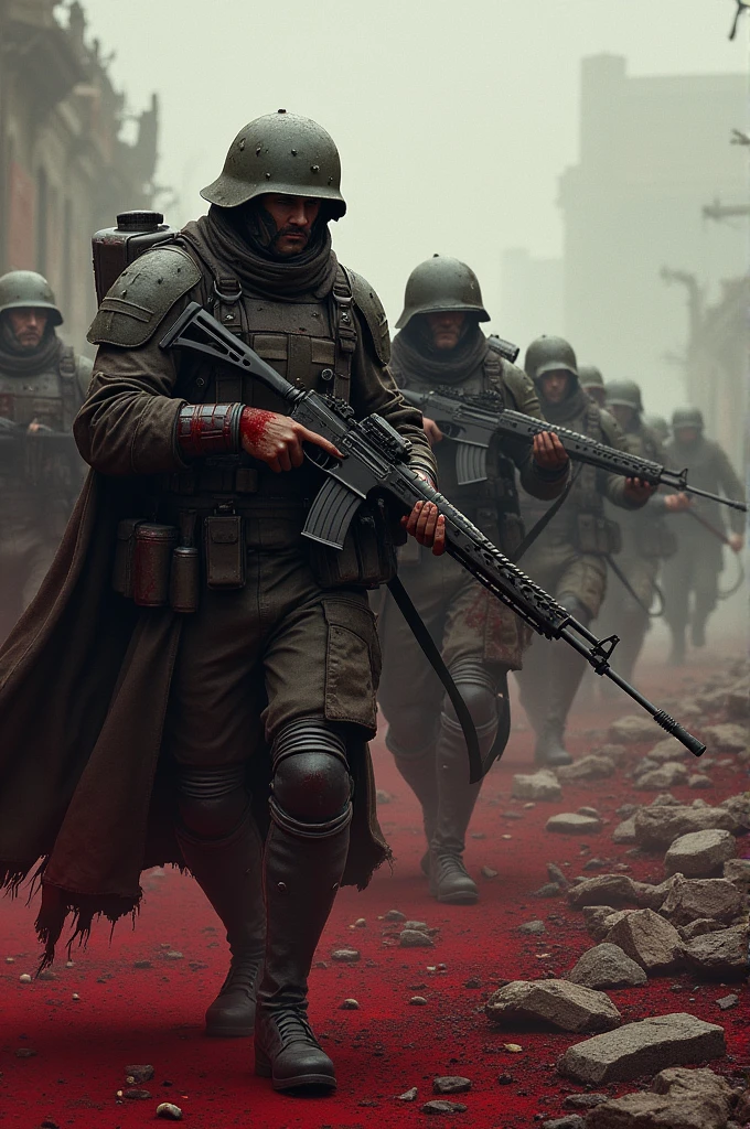 War place filled with lot of blood