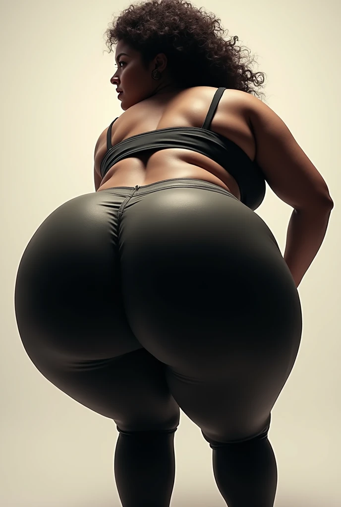 big ass black woman showing her butt