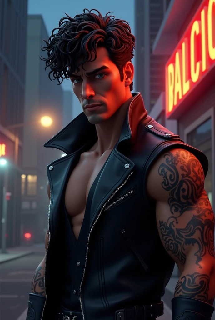 realistic style, masterpiece, best quality, 8k, artstation, sharp focus, ultrarealistic, high details, raw photo of
blackskinned Tom Cruise as street thug