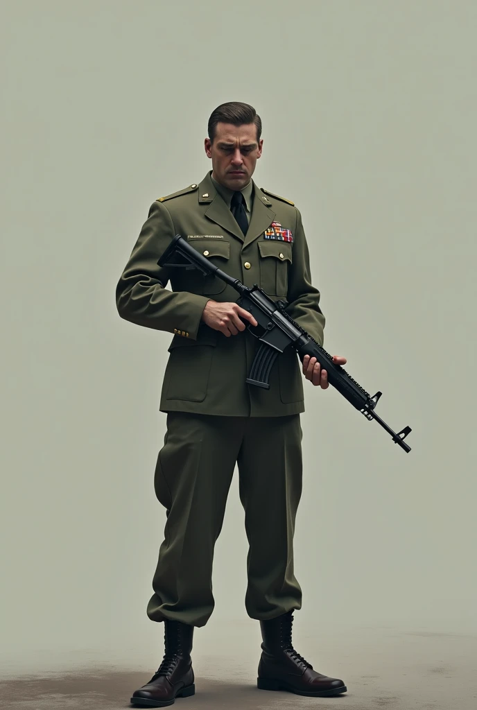 (realistic:1.3), finely detailed, quality, rembrandt lighting, Soviet female soldier Resting below a ruined building in Berlin, ww2, cinematic, drama, documentation, realistic, sharp detail, masterpiece of photography, dramatic, holding a mosin Nagant