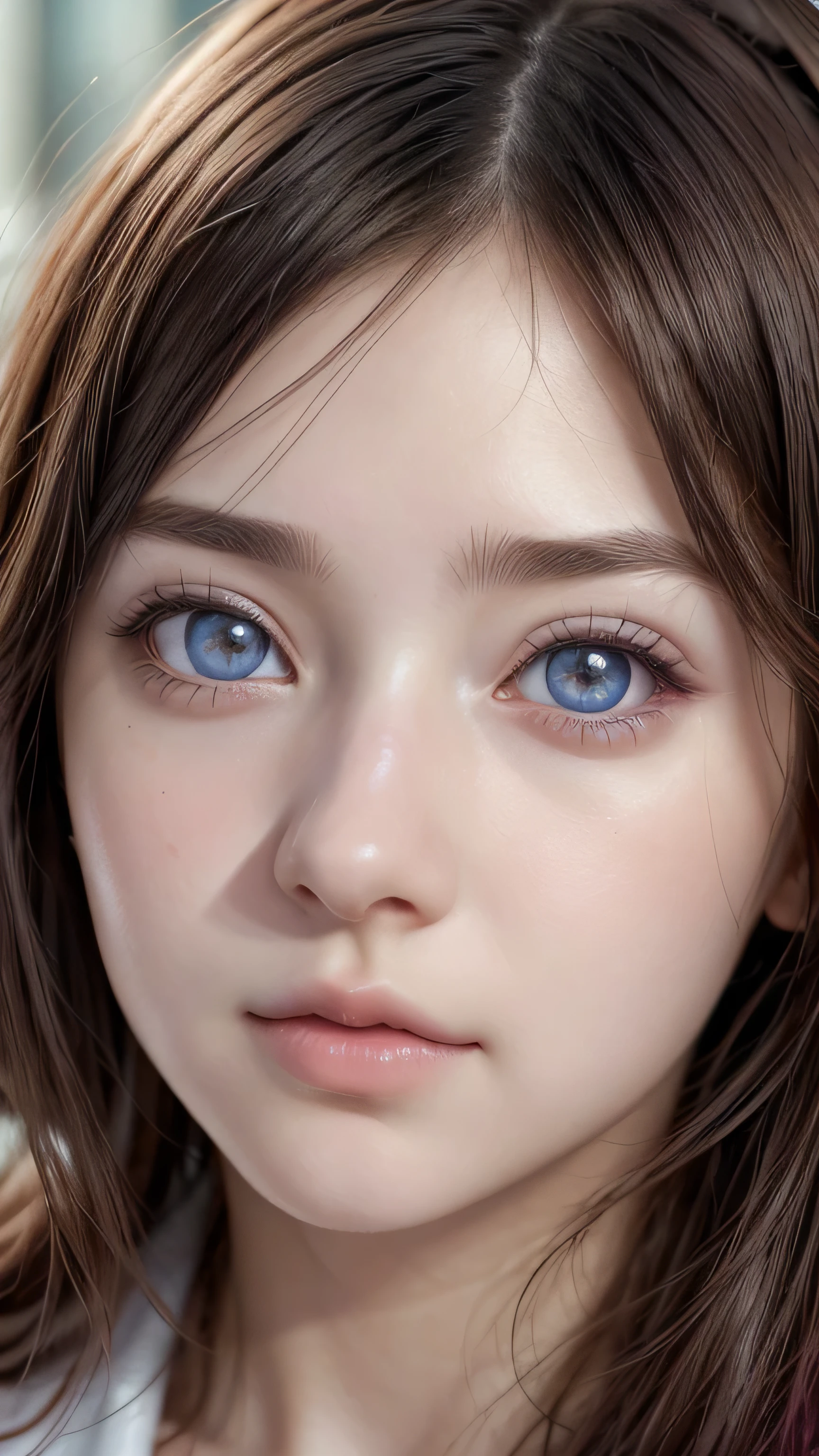 1girl ,Hinata Hyuga ,anime from realistic , quality detail , beutiful eyes , face hair ,perffect detail , realive detail , realism detail ,photrait , high reslusition detail, pink liptic ,cute girl 18  ,school