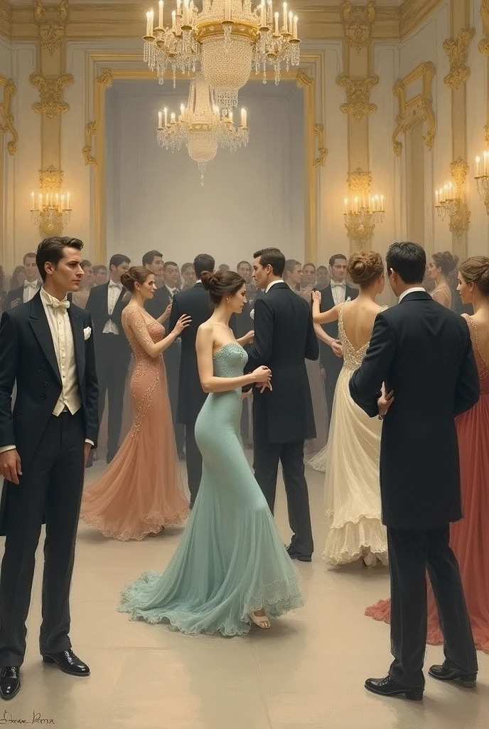 1950s Enchanted Hourglass Dance at the Timekeeper's Ballroom (Location: Timekeeper's Ballroom)
Character: A time-traveling teen, with an enchanted hourglass, dances in the Timekeeper's Ballroom during the 1950s. Wes Anderson's ballroom palette captures the timeless elegance of the enchanted dance.