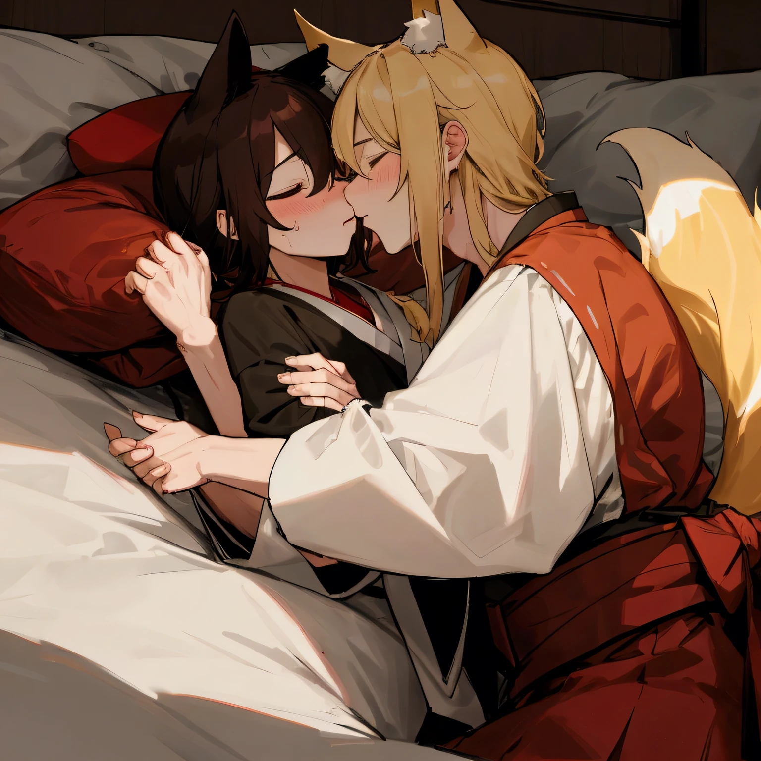 One Girl、Human Girl、Black Hair、Long Hair、kimono、白いkimono、Scarlet Hakama、破れたkimono、bestiality、On all fours、動物のGolden Gorilla、Golden Gorilla、Gorilla with golden skin、Golden haired gorilla、巨大なGolden haired gorillaのチンポ、巨大なGolden haired gorillaのゴリラのペニス、巨大なGolden haired gorillaのゴリラとセックス、2-hole penetration、Intense sex、A penis as big as your arm、A dick as big as your arm、Extra thick dick、Extra thick penis（Huge penis：1.6)、It&#39;s in the girl&#39;s pussy、The girl&#39;s belly is swollen with cock、A lot of semen、Girl&#39;s Ahegao Face、Outdoor、In the mountains、in the forest、In the woods、forest
