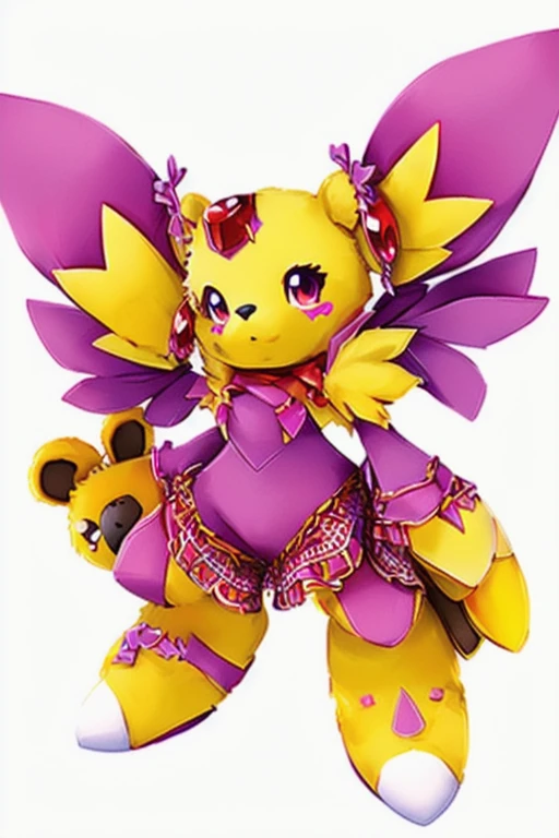 Female teddy bear Digimon style