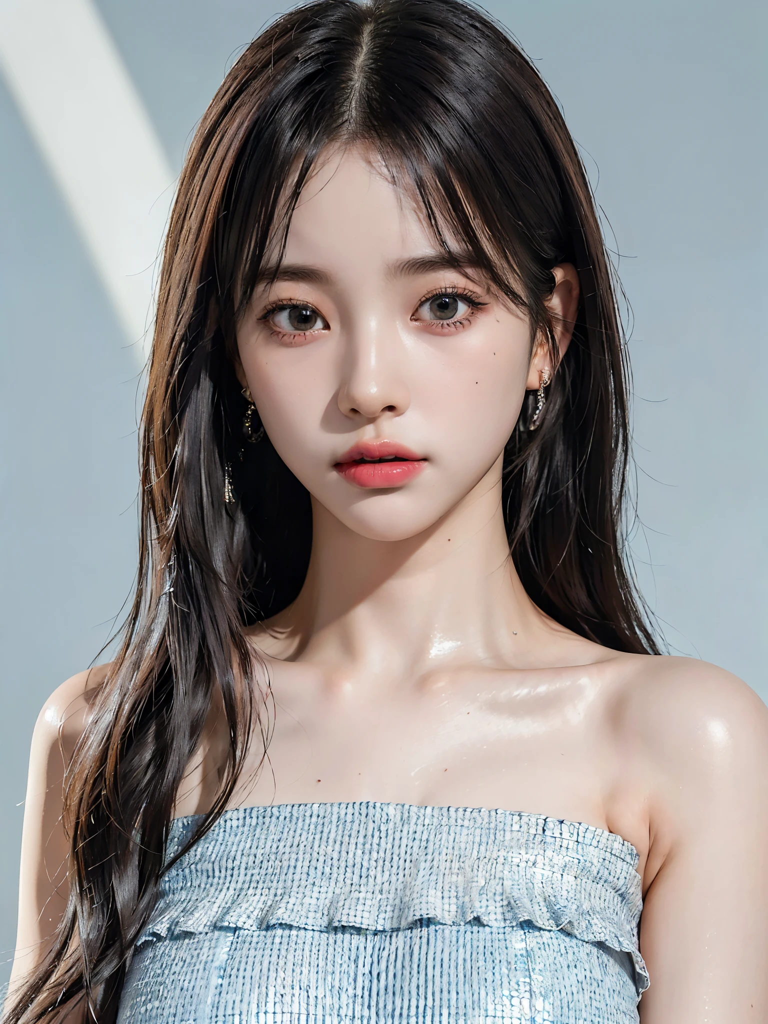(UHigh resolution, retina, masterpiece, Accurate, Anatomically correct, Textured skin, Super Detail, Attention to detail, high quality, 最high quality, High resolution, 1080P, High resolution, 4K, 8k, 16k), (美しいAttention to detail目, Beautiful lip detail, Highly detailed eyes and face), Soft lighting, Physically Based Rendering, Vibrant colors,(((最high quality,masterpiece, 高精細CG8kイラスト, Graffiti art, Center Configuration, wall, Highly detailed face and eyes,masterpiece, 最high quality, Alone, One girl, Glowing Skin, Earrings,Bright lighting, Splendid, Whimsical details,  Fascinating, Bare shoulders,Crop tops,Wide-hemmed trousers, Shallow depth of field, Contrasting, Professional Model,Detailed eyes,Symmetrical eyes))), (Glowing Skin), (Urzan-6500:0.33)、Outdoor、(((whole body,Glossy thighs)))