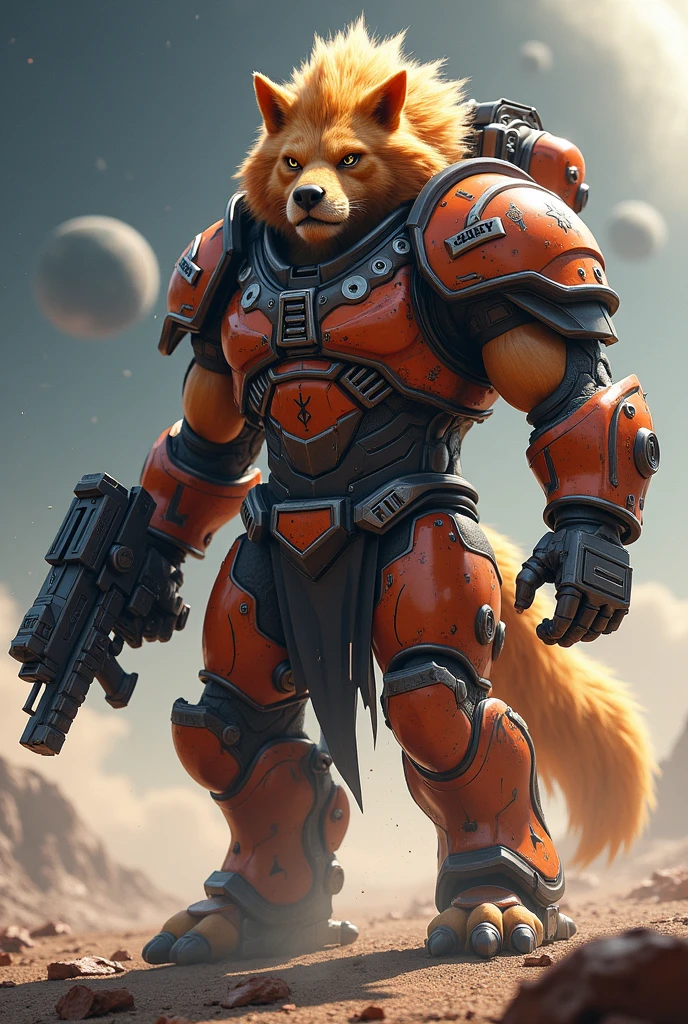 arcanine as spacemarine