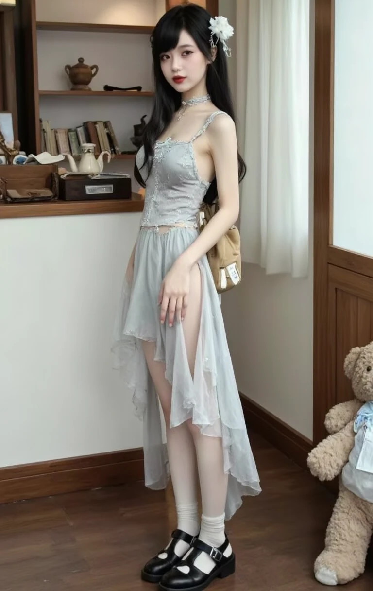 Nice hair , cute face , sweet and hot