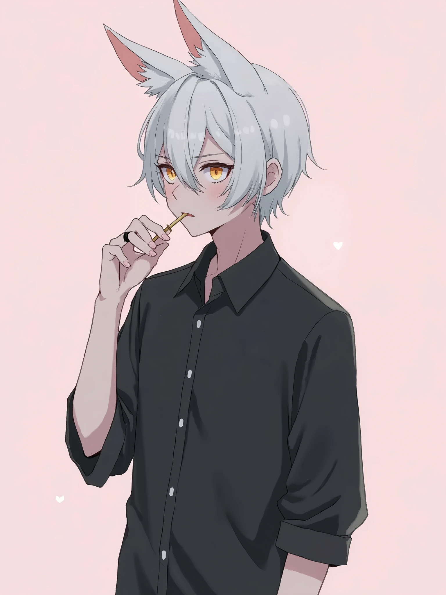 cool anime boy smoking cigarette