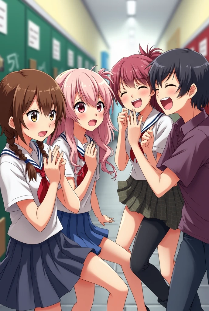 Primary school students girl Panty shot