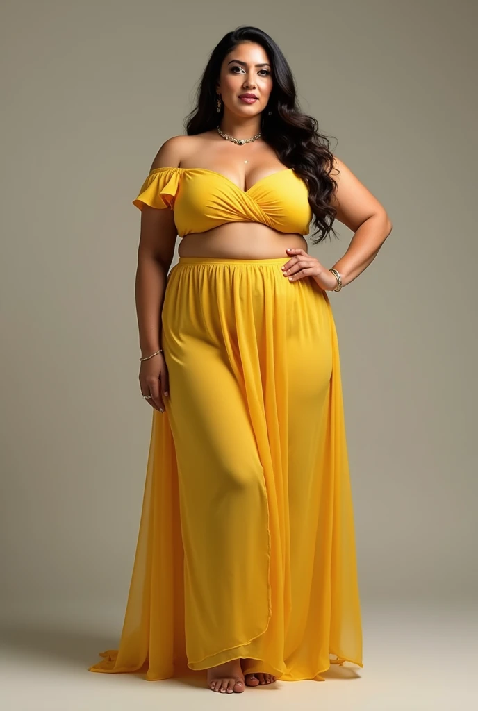 monali thakur Indian beautiful actress curvy plus size hour glass bulky huge figure woman, closeup camera view, big huge m-cup breast, wearing SHEIN LUNE Women's V-Neck Turn-Up Cuff Casual Plus Size T-Shirt Color: Yellow , covered Bust , elegant standing position, eye contact view, different style hairstyle, bright eyes, thin eyebrows, fair skin, blushing cheeks, prefect head to toe view, full body, and expansive views, ideal for high-fashion or editorial shoots, ultra realistic skin texture, head to toe view, full body shot, full body view, smile face, black hair, Indian face, perfect skin tone light, ultra realistic skin texture, bigger waist, busty, big hips, fleshy thighs, thick thighs, busty, full body view, Sydney Opera House, Australia: Iconic architectural marvel set against Sydney Harbour.