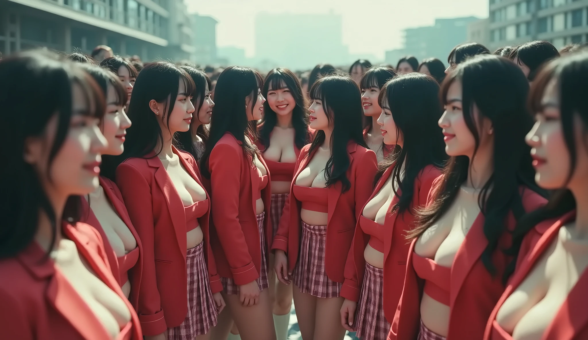 (((Group photo of three super-busty porn actresses, former Japanese hostesses)))、Everyone has a different style and hairstyle, but they're all beautiful.、((All of them have huge breasts that are bigger than their lewd faces..))、(((Various obscene sexual poses)))、They all have big breasts、Wearing a white turtleneck sleeveless knit sweater、A room filled with the smell of semen、((Everyone highlights their big super breasts))、(((Only one person、Inserting a vibrator and masturbating))