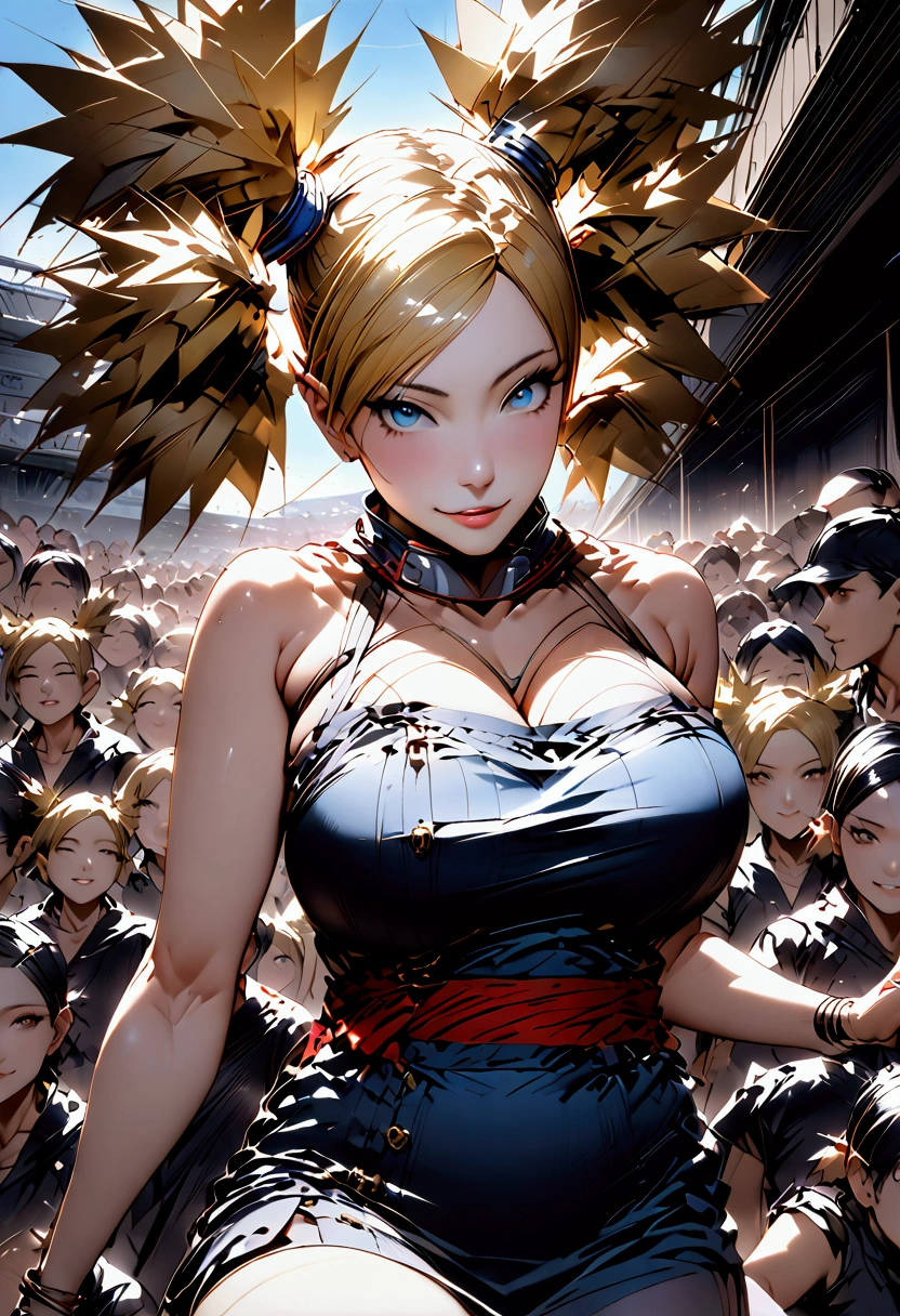 (((((Temari)))))、(Blonde)、(Twin tails)、((Big big breasts)),((Show me your crotch))、(smile)、((blue sky))、((Grassland Stadium))、((A large number of people))、{{{Let me me me me me me&#39;Let me me me me me&#39;Let me me me me&#39;Let me me me&#39;Let me me&#39;Let me&#39;Let&#39;s take a closer look}}}、{{{masterpiece}}}, {{{Best Quality}}}, {{ultra-detailed}}, {{shape}}, {{{Very delicate and beautiful}}},{{extremely detailed CG}}、{{unity 8k portrait}}、{{Fabric Shading}}、{{super detailed skin}}、{{Perfect Anatomy}}、{{detailed}}、{{Dynamic Lighting}}、{{{beautiful detailed eyes}}}、{{{beautiful detailed Face}}}、{{{Realistic, RAW Photos}}}、(Perfect Face)、(非常にdetailedな顔)、(Perfect Eyes)、(Highlights)、(Perfect Legs)、(Perfect breasts)、(Perfect pose)、(Perfect body)、