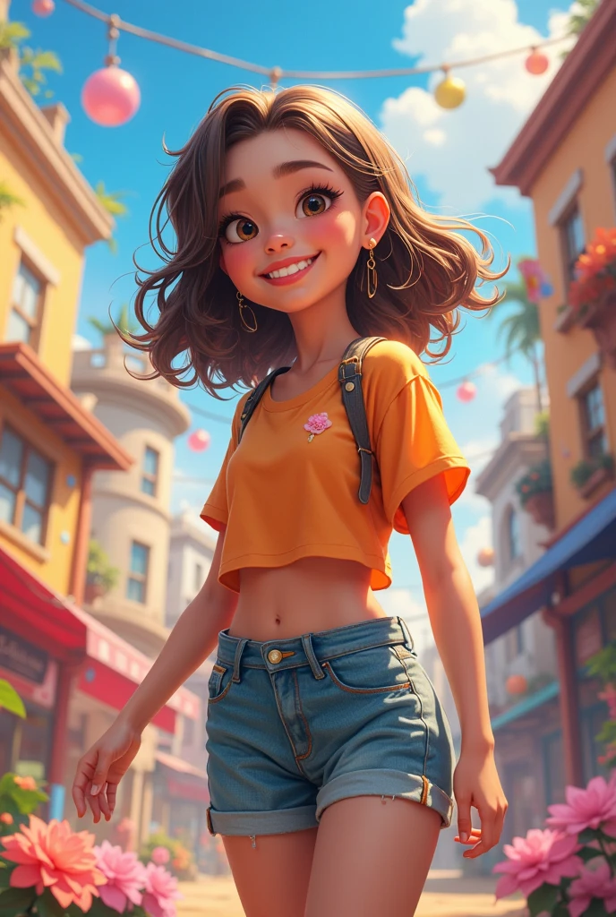 crop shirt underboob, crop top, underboob,1girl,solo, upper body,reallistic, looking at viewer, happy,smile , long sleeves