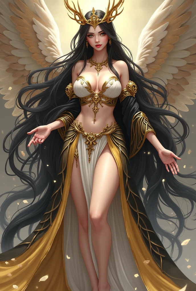(masterpiece), (extremely intricate:1.3), (realistic), 1girl, solo, anime artwork, centered, archangel with phoenix DNA, resulting in a new character that embodies elements of both, dynamic pose, full body shot, double exposure art, background: tavern, night, depth of field, full color, photorealistic, hyper realistic, highly detailed, pro vector, bright colors, shiny, fractal details, art by j.c. leyendecker