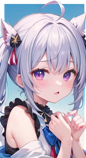top quality, masterpiece, HD, 1 girl, beautiful and perfect face, 8k, Very detailed loli,cute,A bad smile,Squint slightly