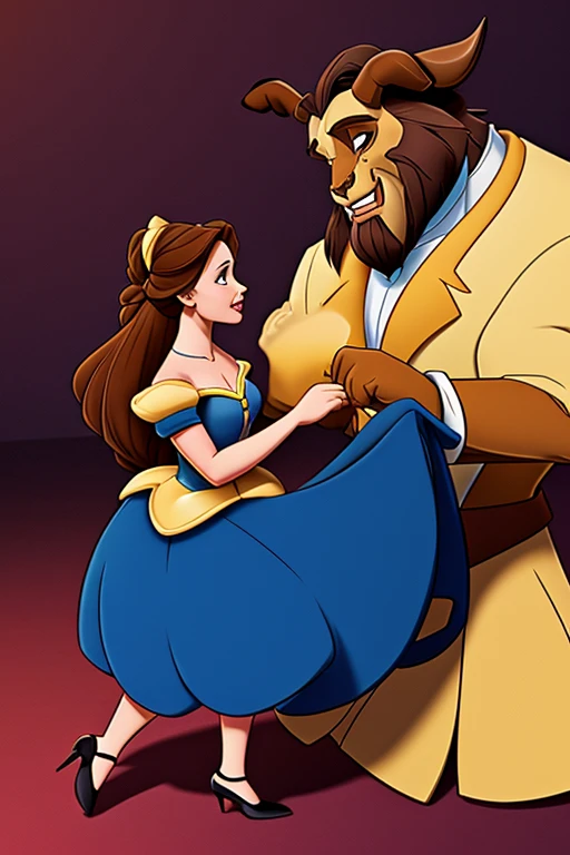 ((A male gay version of disney princess Belle wearing short mini erotic yellow dress)), NSFW, hentai, ((yaoi:0.2)), ((the male gay version of Belle is having sex with the huge enormous scary monstrous brown Beast)), ((artstyle inspired by Ppatta’s hentai yaoi comics:0.2)), ((inside huge fairytale castle background)), ((beastiality)), ((gay monster porn)), ((Disney beauty and the beast setting)), ((yellow aesthetic)), ((yaoi )), ((hardcore breeding)),  ((panties being pulled down:0.2)), ((the monstrous Beast pulling down Belle’s white panties)), ((“pull my white panties down you Beast!”)),