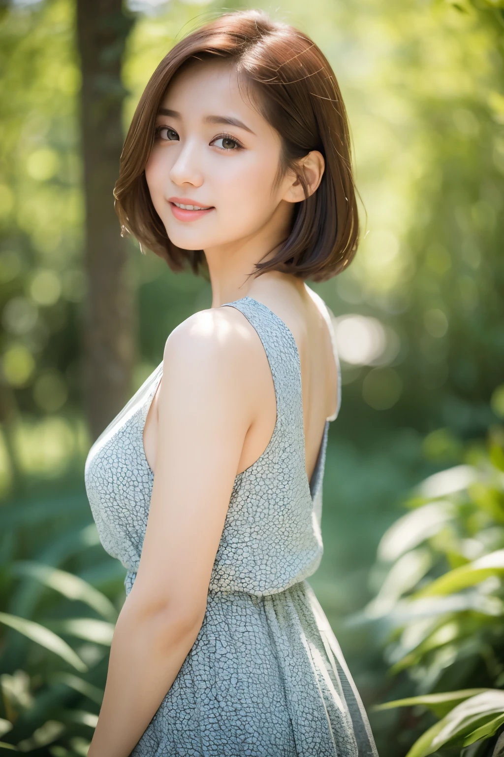 1people,(Wearing colorful stage costumes:1.2),Very beautiful Japanese idol portraits,Face close-up,(RAW Photos,Highest quality),(Genuine,Genuineistic:1.4),(masterpiece),Very delicate and beautiful,Very detailed,2k wallpaper,wonderful,In detail,Highly detailed CG Unity 8K wallpapers,Very detailed,High resolution,Soft Light,Beautiful detailed,Very detailed eyes and face,Beautiful and sophisticated nose,Beautiful and beautiful eyes,Cinema Lighting,(Simple light color background:1.3),(short hair),(Bob),Complete Anatomy,Slender body,Small breasts,smile,{A sheer black yukata}、{Mysterious Shrine}、{Large Torii Gate}、 {Morning sunlight filtering through the trees}、{Japanese Shrines}、{Hair tied up}、{sit cross-legged}、美しいJapanese people women、Sharp focus, Perfect dynamic composition、Tilt your head、Close-up portrait, Model body type、 masterpiece、Highest quality、超High resolution、Ultra-high resolution photos、Smooth upscaled images 、HD resolution,、High Quality Boost,、Contrast Boost、Hyperrealism、Super fine、8k、elegant、 1people、Japanese people women、美しいJapanese people women、Ultra detailed face,、A captivating smile、cute、White skin、Fair skinの美しい肌、Brown eyes、Beautiful symmetrical face、Small face、Age 25、Beautiful black hair、 Beautiful small breasts、Skin between genuine people、Perfect figure、Perfect anatomical figure、whole body photos、Detailed and realistic people bodies、Detailed and realistic skin、Realistic face in every detail、Detailed and realistic eyes、Detailed and realistic lips、Detailed and realistic teeth、Detailed and realistic ears、Detailed and realistic hair、Beautiful Hands、Realistic feet down to the last detail、Realistic breasts down to the last detail、Realistic areola down to the last detail、Realistic nipples down to the last detail、Realistic female genitalia down to the smallest detail、Realistic vagina down to the last detail、Detailed and realistic clitoris、Realistic anus down to the last detail、Thick pubic hair with realistic detail、whole body、whole bodywhite skin、Fair skin、Check and fix the skeleton、Pubic hair is thick、Thick pubic hair、 Completely naked、urination、Pleasant expression、Blushing cheeks and an ecstatic expression, Leaking urine、A sex toy is inserted into the anus、Bun Hair、Wearing sandals、{Yukata Girls}、Put your arms behind your back、Open your mouth、 {In the mysterious forest}、Wooden table、{surrounded with plants}、