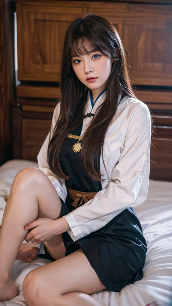 The seat next to me was a beautiful high school girl who was half French and half Japanese.、Anyway, her face is beautiful、Beautiful blue eye color、Beautiful long, straight, bright blonde hair、Please wear sailor uniforms, which are typical of Japanese school uniforms.。I'm sitting and taking a class