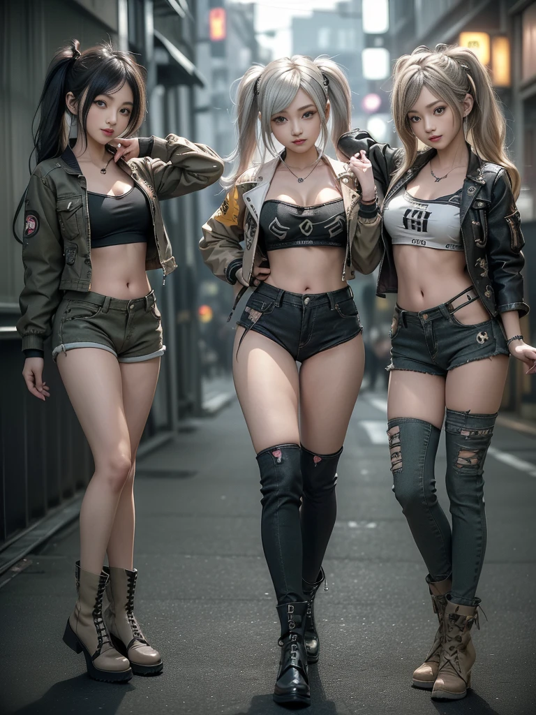 three sexy asian women in bunny ears and lingersuits posing for a picture, Ecchi Anime Style, Ecchi, oppai, Anime Girls, ecchi style, ilya kuvshinov and artgerm, seductive anime girls, Anime girl cosplay, waifu, Realistic Young Gravure Idol, Anime Cosplay, Cosplay, trending at cgstation, anime girl in real life --auto