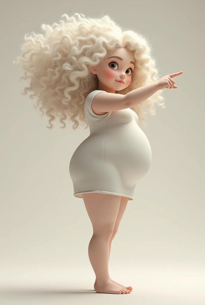 fluffy woman