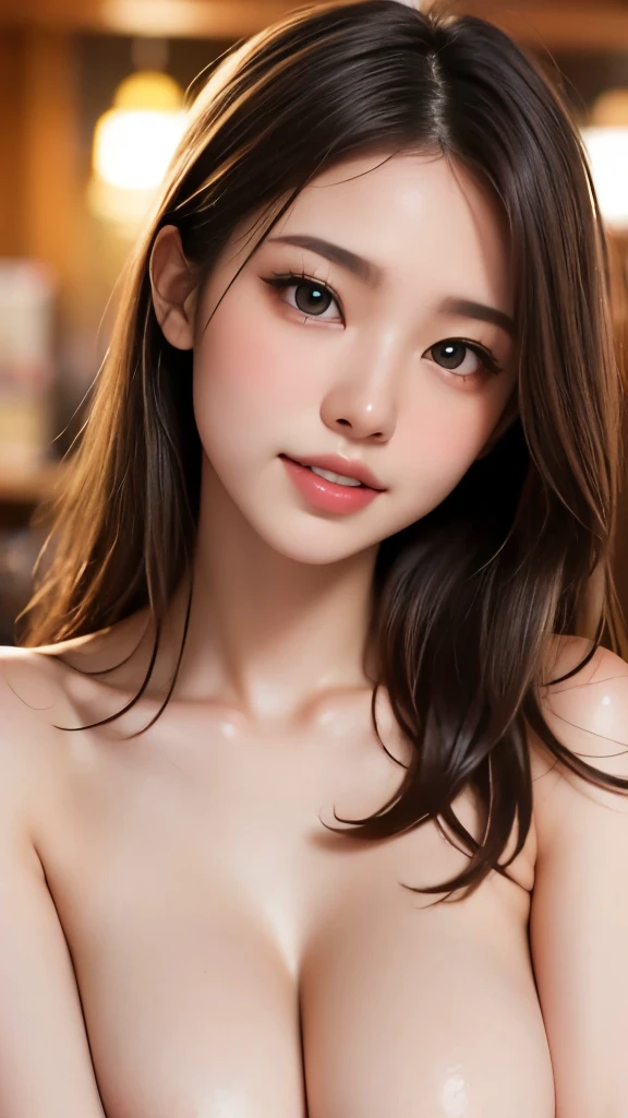 8k、Best Quality、(masterpiece:1.2)、(Real)、(Real:1.37)、Ultra-high resolution、One female college student、Droopy eyes、Beautiful teeth alignment、smile、Well-formed fingers、bedroom、(((nude)))、Big Breasts、Perfect Body、Perfect Fingers、Beautiful Skin、Professional Lighting、gravure、Detailed face and skin texture、Fine particles、RAW Photos