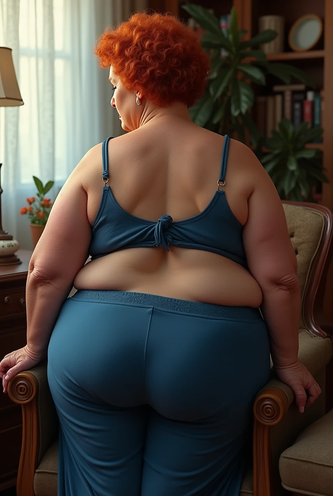 brunette ssbbw stuck in chair