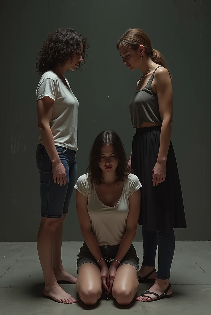 Two girls pee on each other