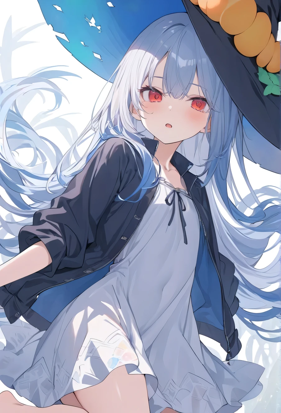 anime girl with long hair and a hat on her head, cute anime waifu in a nice dress, anime moe art style, seductive anime girls, Anime waifu, attractive anime girls, anime girl in a maid costume, from girls frontline, anime visual of a cute girl, Guviz, up of young anime girl, Kantai collection style, Anime girl with long hair