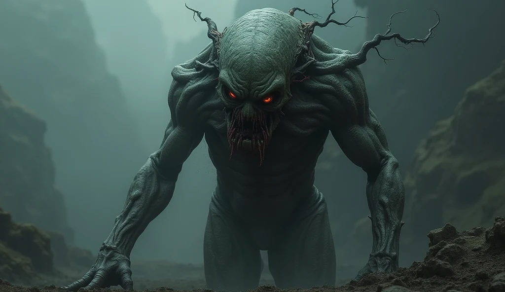 create a monster that would live in a dark cave and have holes in the wall