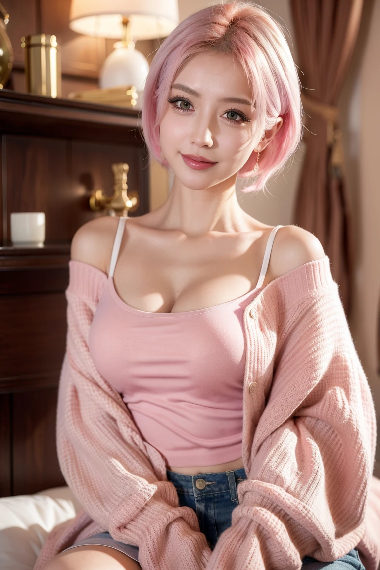 (Realistic, photo-Realistic:1.37),(8k, RAW Photos, highest quality, masterpiece:1.2), cute, boost mood,Dayu Seren, Very delicate and beautiful girl,Very detailed, , Genuine, incredibly Absurd, Abstraction, snatch, very elaborate body, Sexy smile, young,20-year-old, Heart-shaped pupils,Physically Based Rendering, Ultra-high resolution, Kodak Vision Color, Shot with Aricam LT camera, Bokeh, Sharp focus,View your audience,photoRealistic,Realistic, alone, photoRealistic, highest quality,Very detailed顔,Very detailed目と顔, Beautiful details,Absurd, incredibly Absurd,An unforgettable smile,Floating Hair, Flowing Hair, Pink Hair, ピンク iris, Two-tone hair, Beautiful fine hair, Exquisite and beautiful face,, Clear Eyes, Soft lips, iris, Neck strap,, Very accurate and detailed, Absurd, Very CGI-like,Huge ,Huge breasts,Exposing the breasts,Exposing the breasts,Ultra Wide Angle,whole body, (stick out butt:1.3), (show your butt hole:1.3)