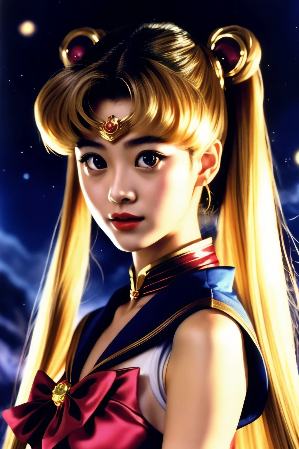 Dark fantasy Live action 1995 japanese Film still of sailor moon, portrait