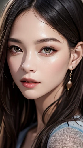 (highest quality、8k、32k、masterpiece)、(Realistic)、(Realistic:1.2)、(High resolution)、(Random composition:1.6), Very detailed、Very beautiful face and eyes、1 girl、Delicate body、(highest quality、Attention to detail、Rich skin detail)、(highest quality、8k、Oil paints:1.2)、Very detailed、(Realistic、Realistic:1.37)、Bright colors, (Casual Fashion:1.3), Blunt bangs, full body