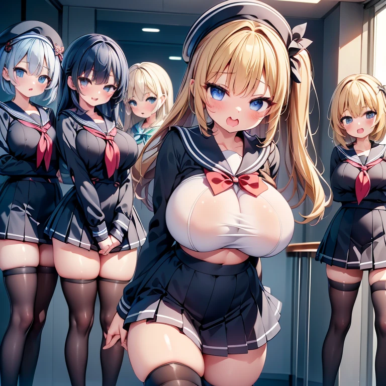 (perfect bodies),(perfect hair),(face perfect), (((Bedrooms))), (((ahegao)))))), ((((((Ahegao))), (((flattering laughter,severe convulsions,opening legs,orgasm,shout out))),((((A lot of girls lined up)))), all big, all whipped, ((((many schoolgirls rushed in)))), crammed brown skin, everyone sweating, surrounded, rubbing each other's breasts, embarrassed, everyone big, thighs, ((stare to viewer)), ((love to viewer)),((orgasm)),((orgasmic spasm)),(((vagina,nipple,nude))), big, ass, plump, areolas, hugging each other, high school girls,